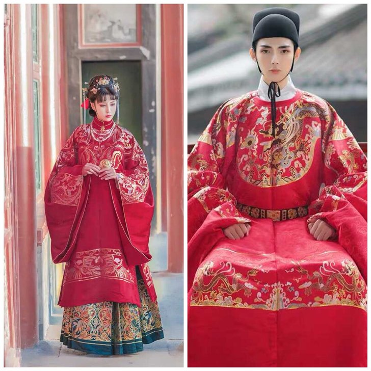 明制婚服出租: 如梦霓裳汉服明制女款婚服[...