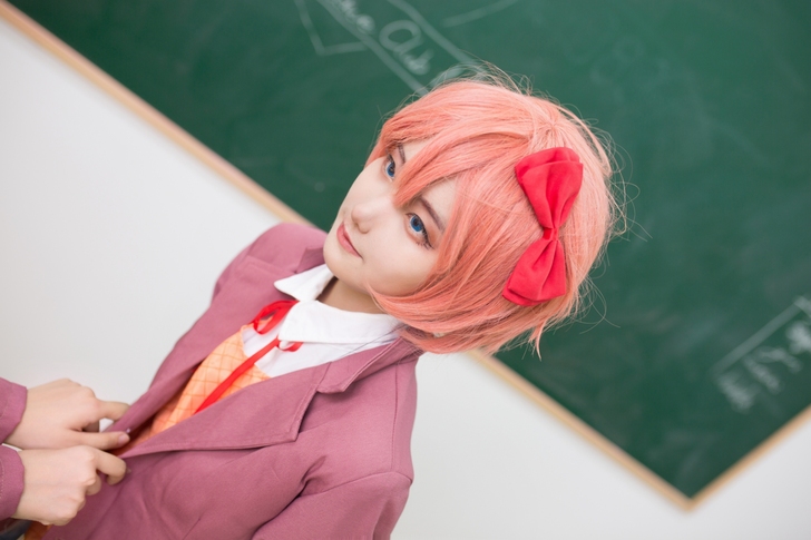 ddlc sayori cos纱世里cos...