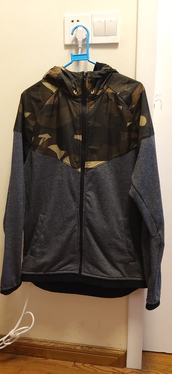 耐克nike男子针织迷彩跑步卫衣,XL码,...