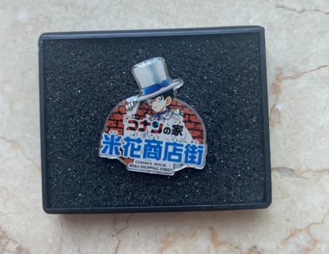 名侦探柯南 基德 鸟取 原画 金属徽章 扫...