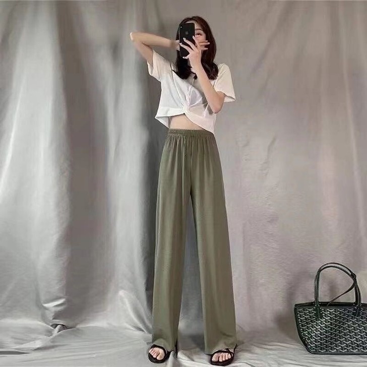 因尺码不合适出冰丝裤，仅试穿黑色，非常舒服...