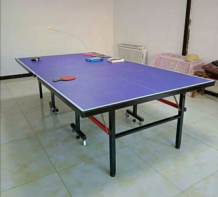批发室内乒乓球台家用可折叠乒乓球桌全新办公...