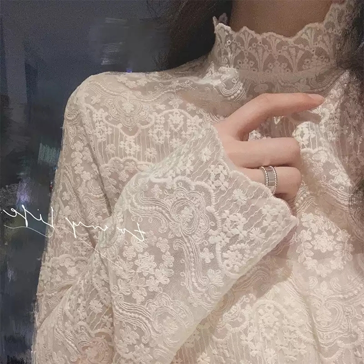 婉扮 蕾丝雪纺衫