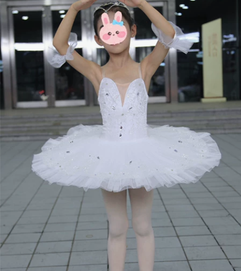 儿童仙女娃娃芭蕾舞tutu盘裙考级比赛演出...