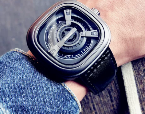 新概念黑科技时尚潮流手表男学生个性方形大表...