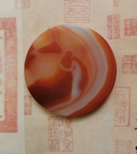 天然玛瑙奇石奇画藏品 藏品名称：美人鱼与魔...