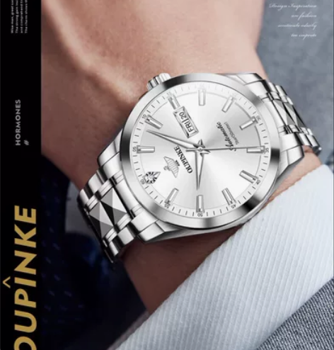 正品瑞士劳力土男士手表全自动机械表防水超薄...