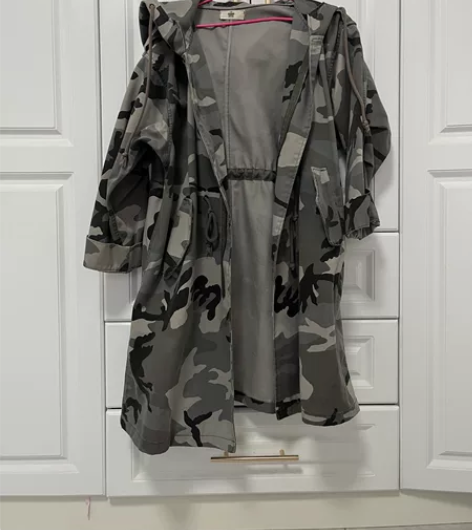 长款外套 厚重感 迷彩服 感兴趣的话点“我...