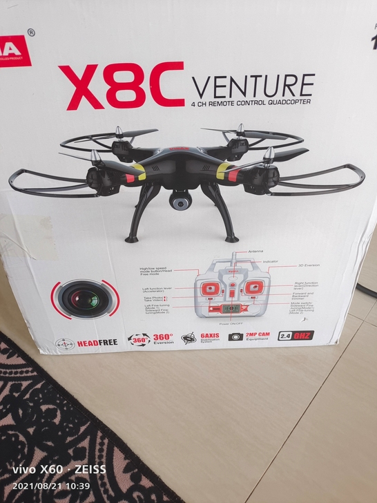 全新 司马x8c无人机，带摄像头，一块电池...