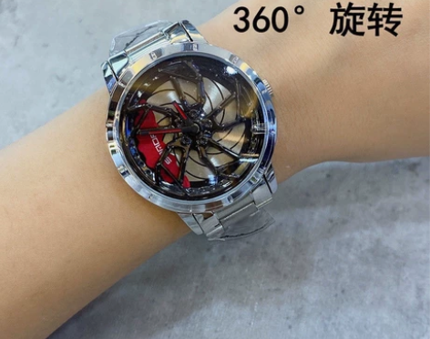 刹车轮毂手表男士非机械TE卡钳37时来运转...
