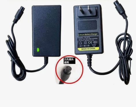 双轮电动平衡车充电器42V36V三孔插头圆...