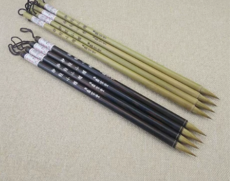 全新纯狼毫抄经小楷毛笔两种杆子 开店剩下的...