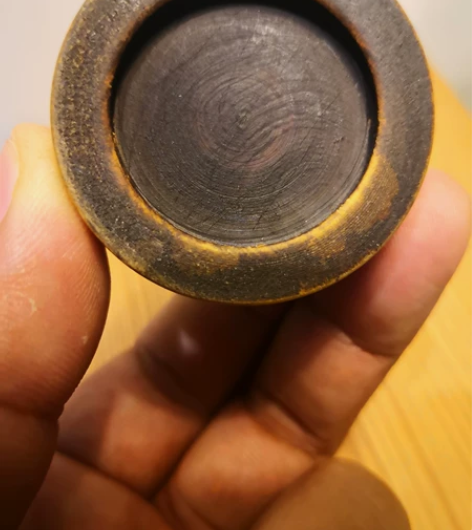 清代木质水盂 文房器物，木质水盂很少见，工...