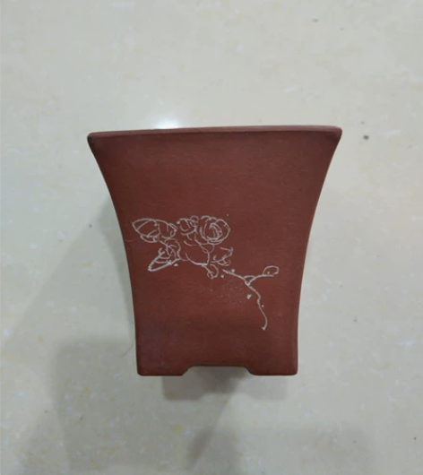 六九年紫砂菖蒲盆 正文革盆,型正工手佳 底...