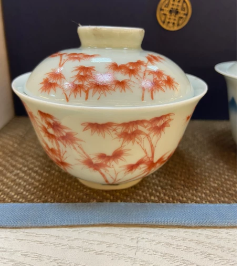 ［秘影山房］青花山水，五彩祥云，青园翠竹，...