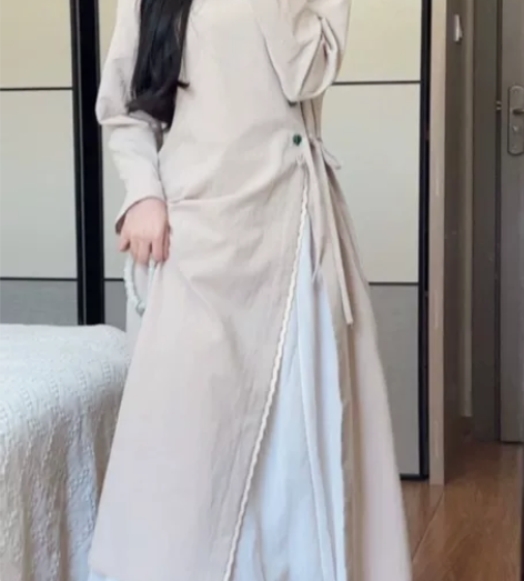 收收收！小红书抹茶麻薯清冷禅服连衣裙 外衫...