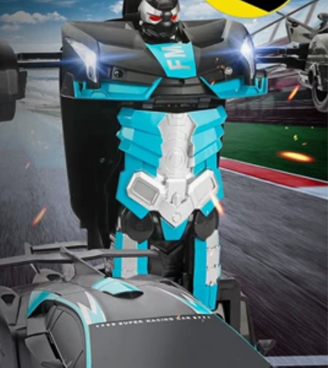 全新超大感应遥控变形汽车金刚机器人遥控车充...