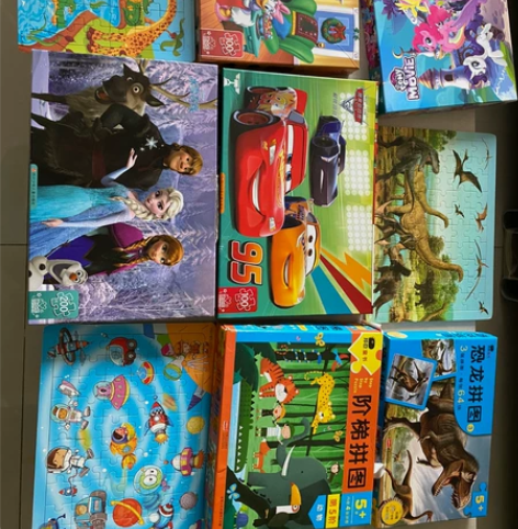 儿童益智拼图,9.9层新,100片/200...