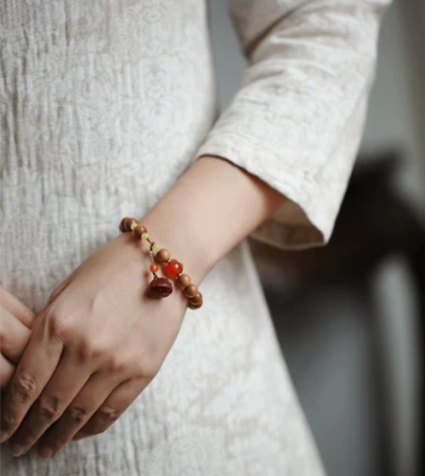 老山檀香原创 手链 【知沐】8mm18颗手...