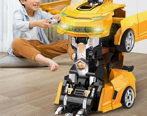变形玩具男孩金刚大型儿童遥控汽车人机器人正...