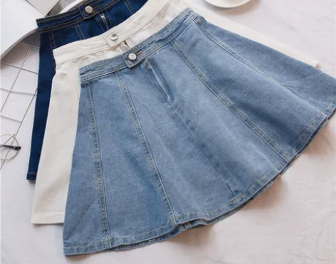 高腰牛仔裙女2022新款夏初恋裙学生半身裙...
