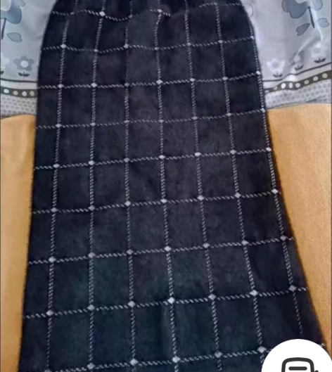 女秋冬加厚仿水貂绒针织半身裙中长款包臀开叉...