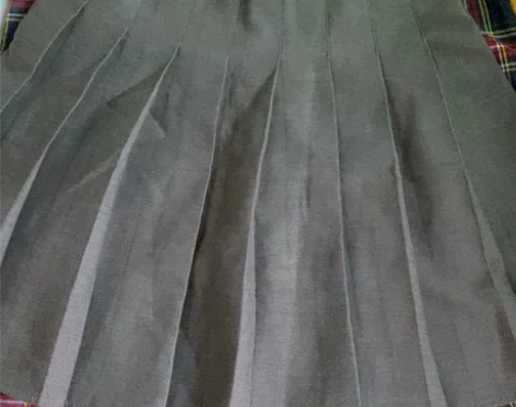 JK短裙，灰色百褶裙，西服面料 裙长45 ...