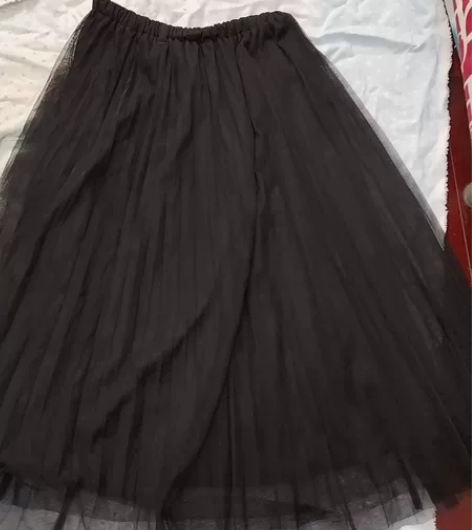 日单百褶裙纱裙，松紧腰L码。长度到小腿，不...