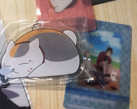 夏日友人帐猫老师挂件周边 书签5r/ 猫老...