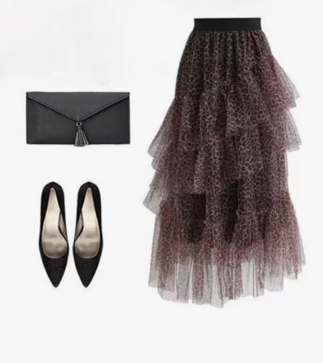 全新豹纹蛋糕裙，不适合自己，49元包邮！ ...