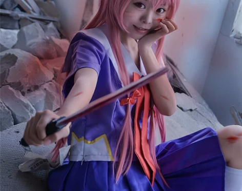 猫老师我妻由乃COS服装全套未来日记cos...