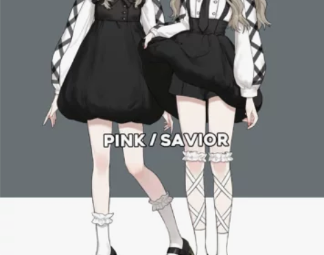 pinksavior【蓬蓬主义】黑白绑带衬...