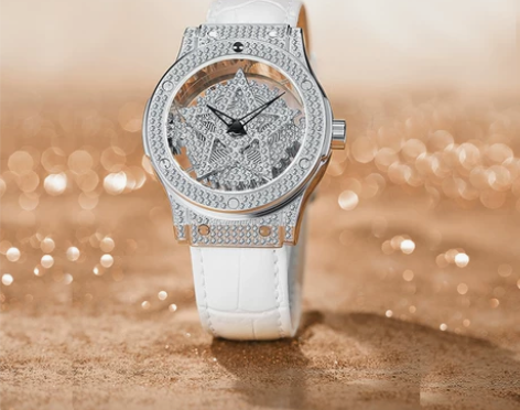 DAVENA蒂玮娜五芒星时来运转手表女款满...