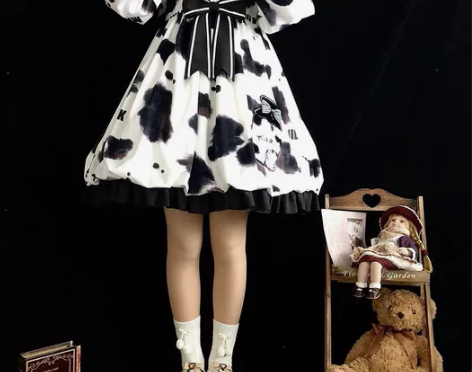 Alice Girl家的奶牛花苞裙，换或者...