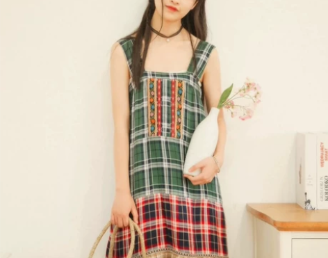 ▲抹茶姑娘▲奈良麋鹿 纯正日式民族风刺绣拼...