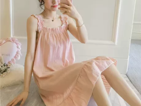 吊带睡裙女夏季薄款居家可爱公主风家居服夏天...