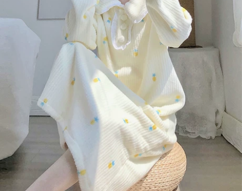睡衣宫廷风春秋睡裙女秋冬长款仙气公主风甜美...