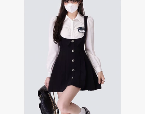 学院风裙 学院风短裙画解WAHJUIS 校...