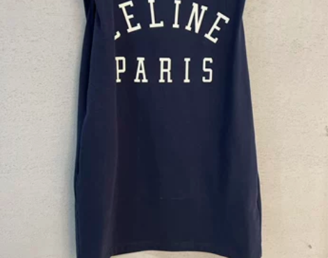 极简风 字母logo图案垫肩设计感小飞袖显...