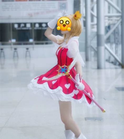 魔卡少女樱 木之本樱cos 玫瑰 战斗服 ...