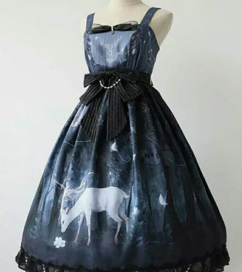 十里丹青 月见鹿jsk  +罩纱 全新带牌...