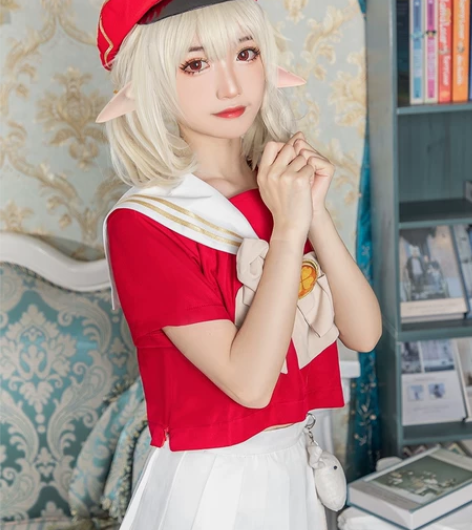 初兽猫原神可莉水手服?帽子?嘟嘟可 试穿过...