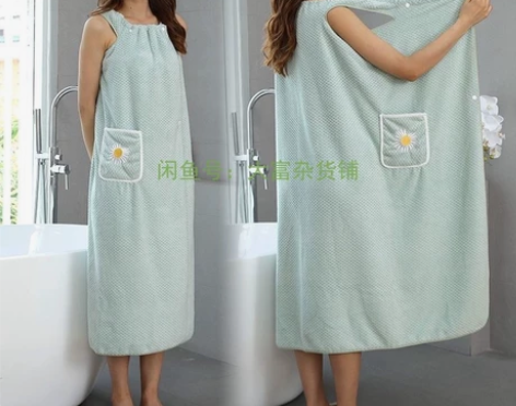 【高质量 不掉毛】包邮加厚加长浴裙浴巾珊瑚...