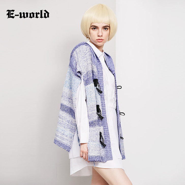 全新E－World/衣－我的春秋季新款针织...