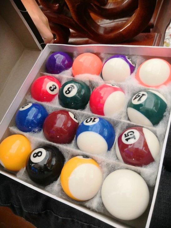 台球全新 的买来放着没用过，售出不退