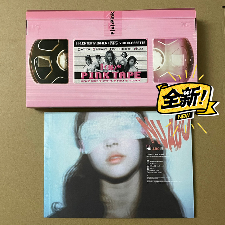 正版 F(X)组合专辑粉红录像带+新新人类...
