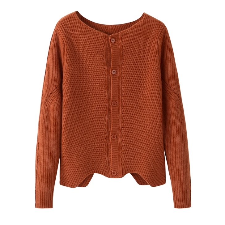 【双11促6折区】意绒自制羊绒衫 元宝针挑...