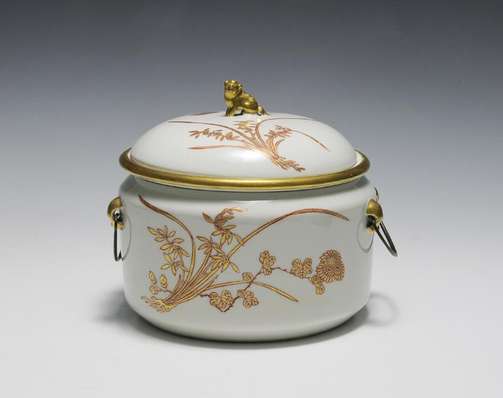 清咸丰 金彩矾红梅兰暖锅