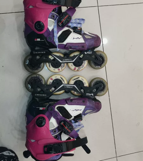 SEBA米高紫色HV19款紫薇旱冰速滑 刹...
