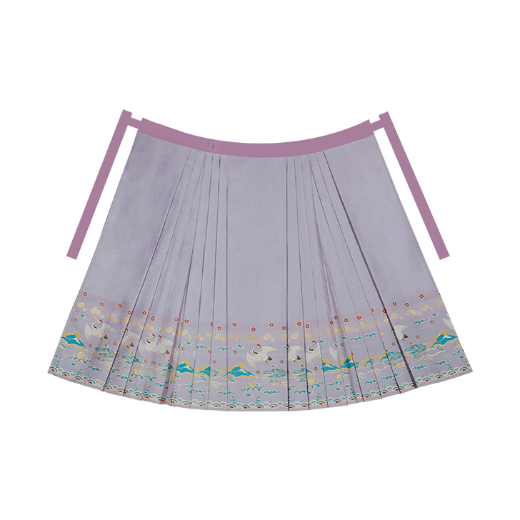 池夏 山海:风华引明制立领长袄马面裙织金妆花